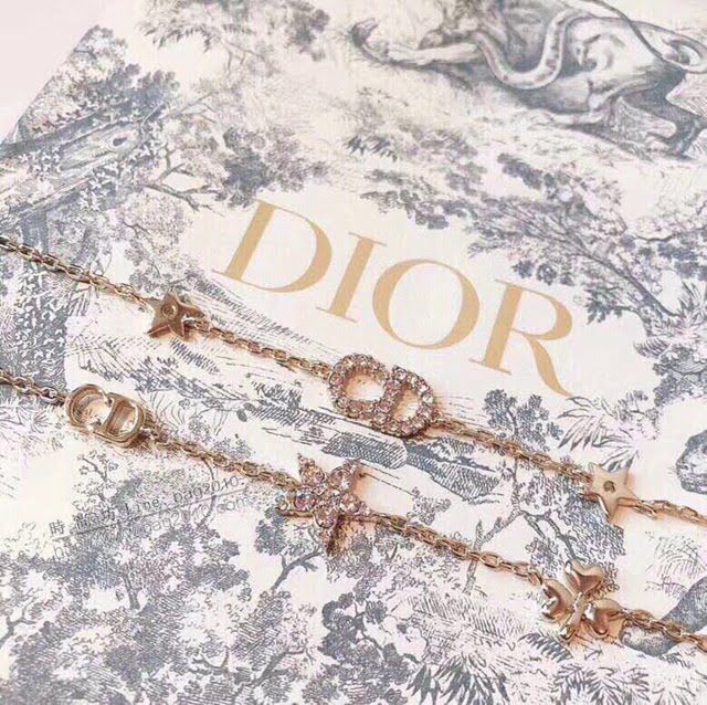 Dior飾品 迪奧經典熱銷款五角星三葉草手鏈 火爆新款CD二合一手鏈  zgd1044